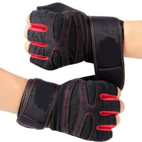 Guantes para gym medio dedo