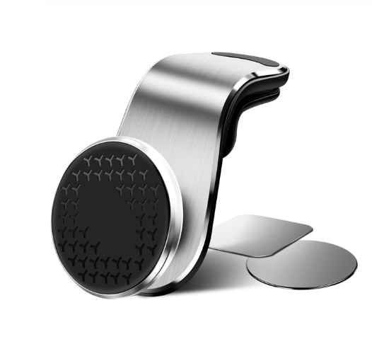 Soporte magnético para auto plata