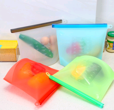 Bolsa de silicón reutilizable para alimentos 1 L