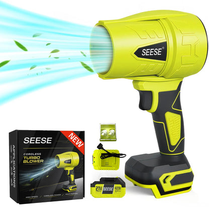 【Dealsforyoudays】Seese Turbo Jet Blower,Leaf Blower, Violent Turbo Fan, Pure Copper Motor,Car Drying after Wash, Handheld Snow Blower,Cordless Turbo Power Air Duster,Home Improve,Garden Mainte Holiday Gifts