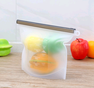 Bolsa de silicón reutilizable para alimentos 1 L