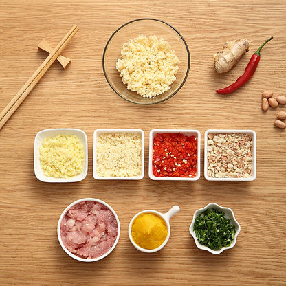 Mini picador de ajo de jalar