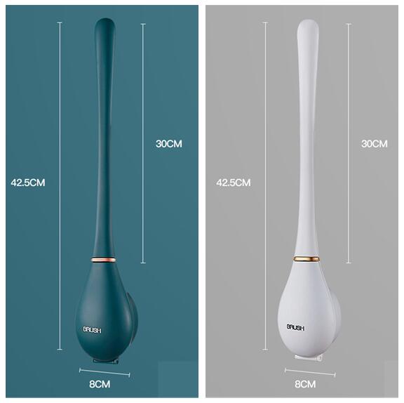 Cepillo de silicón para baño con soporte