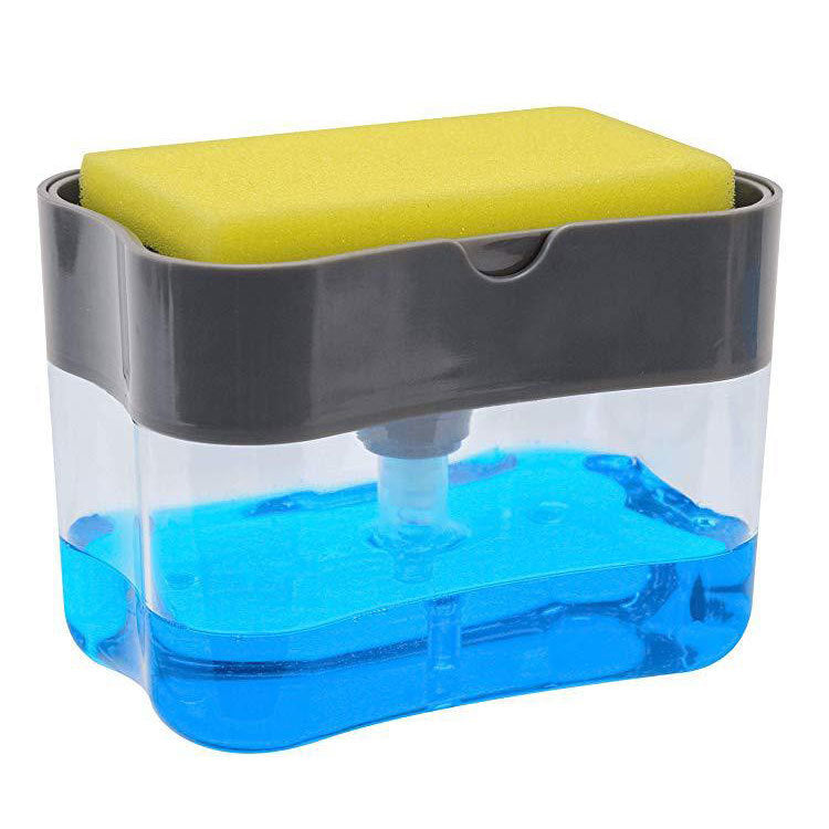 Dispensador de jabón con porta esponja