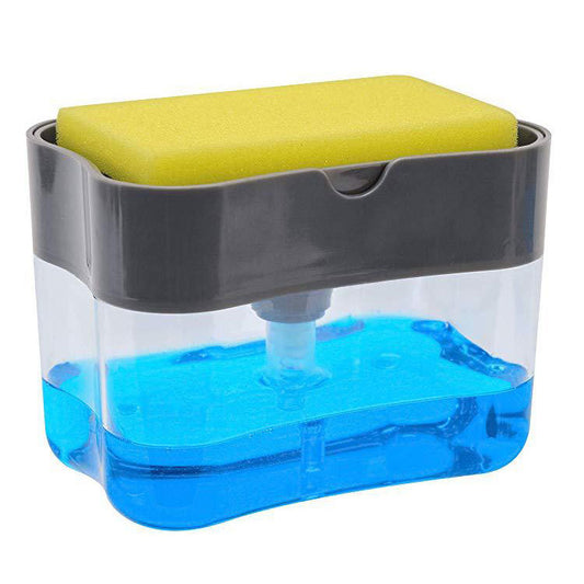 Dispensador de jabón con porta esponja