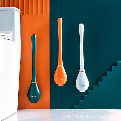 Cepillo de silicón para baño con soporte