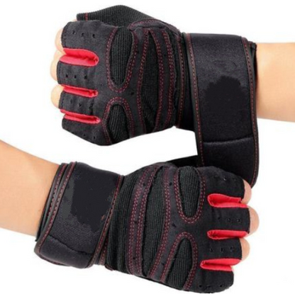 Guantes para gym medio dedo