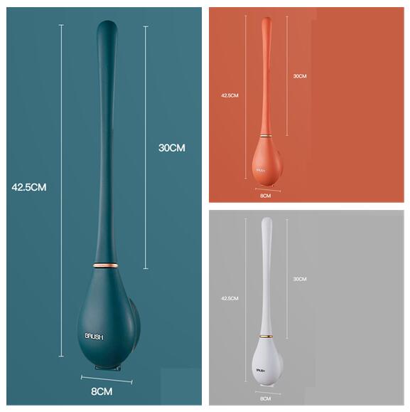 Cepillo de silicón para baño con soporte