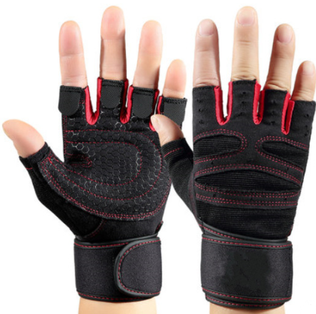 Guantes para gym medio dedo