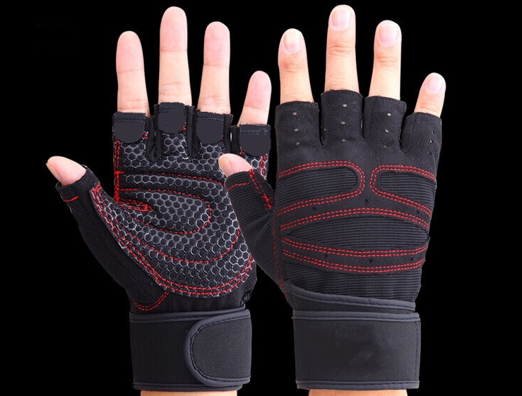 Guantes para gym medio dedo