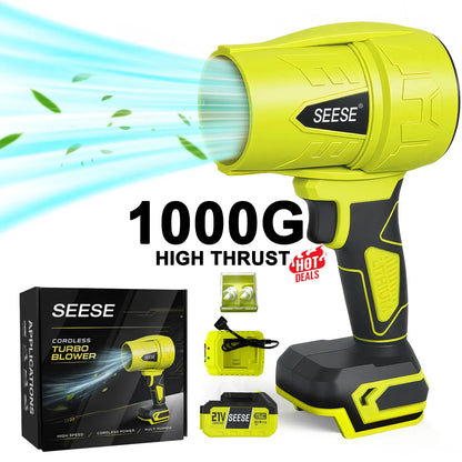 【Dealsforyoudays】Seese Turbo Jet Blower,Leaf Blower, Violent Turbo Fan, Pure Copper Motor,Car Drying after Wash, Handheld Snow Blower,Cordless Turbo Power Air Duster,Home Improve,Garden Mainte Holiday Gifts