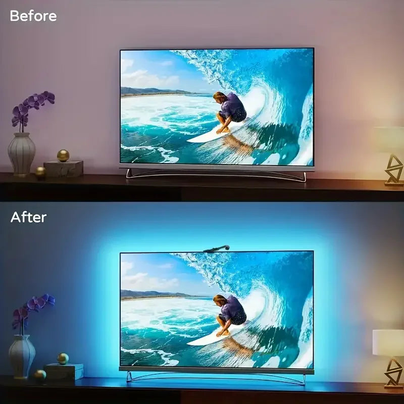 Transform Your Viewing Experience with GlowSync RGBIC Smart TV LED Lights