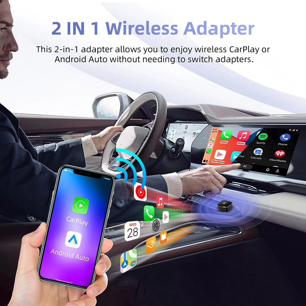 DriveSync Pro: The Ultimate Wireless CarPlay & Android Auto Adapter for Seamless Connectivity