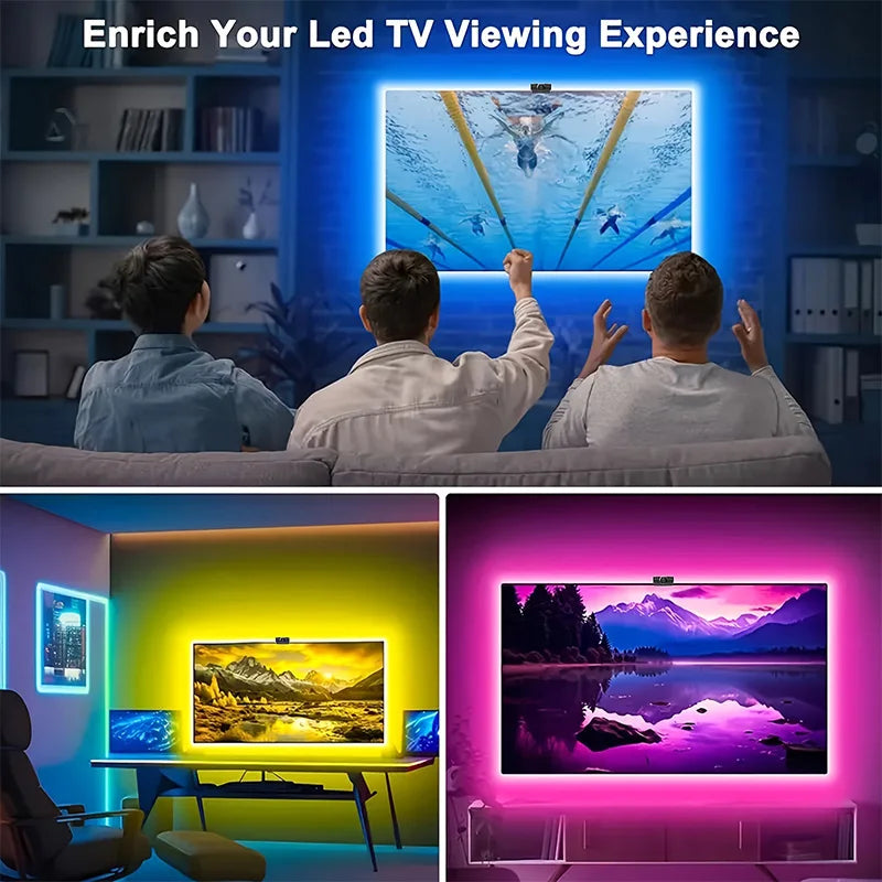 Transform Your Viewing Experience with GlowSync RGBIC Smart TV LED Lights