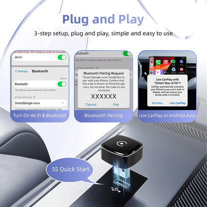 DriveSync Pro: The Ultimate Wireless CarPlay & Android Auto Adapter for Seamless Connectivity