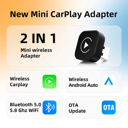 DriveSync Pro: The Ultimate Wireless CarPlay & Android Auto Adapter for Seamless Connectivity