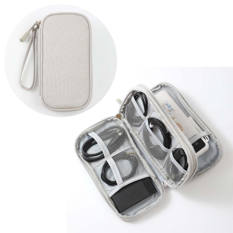 Organizador de cables gris