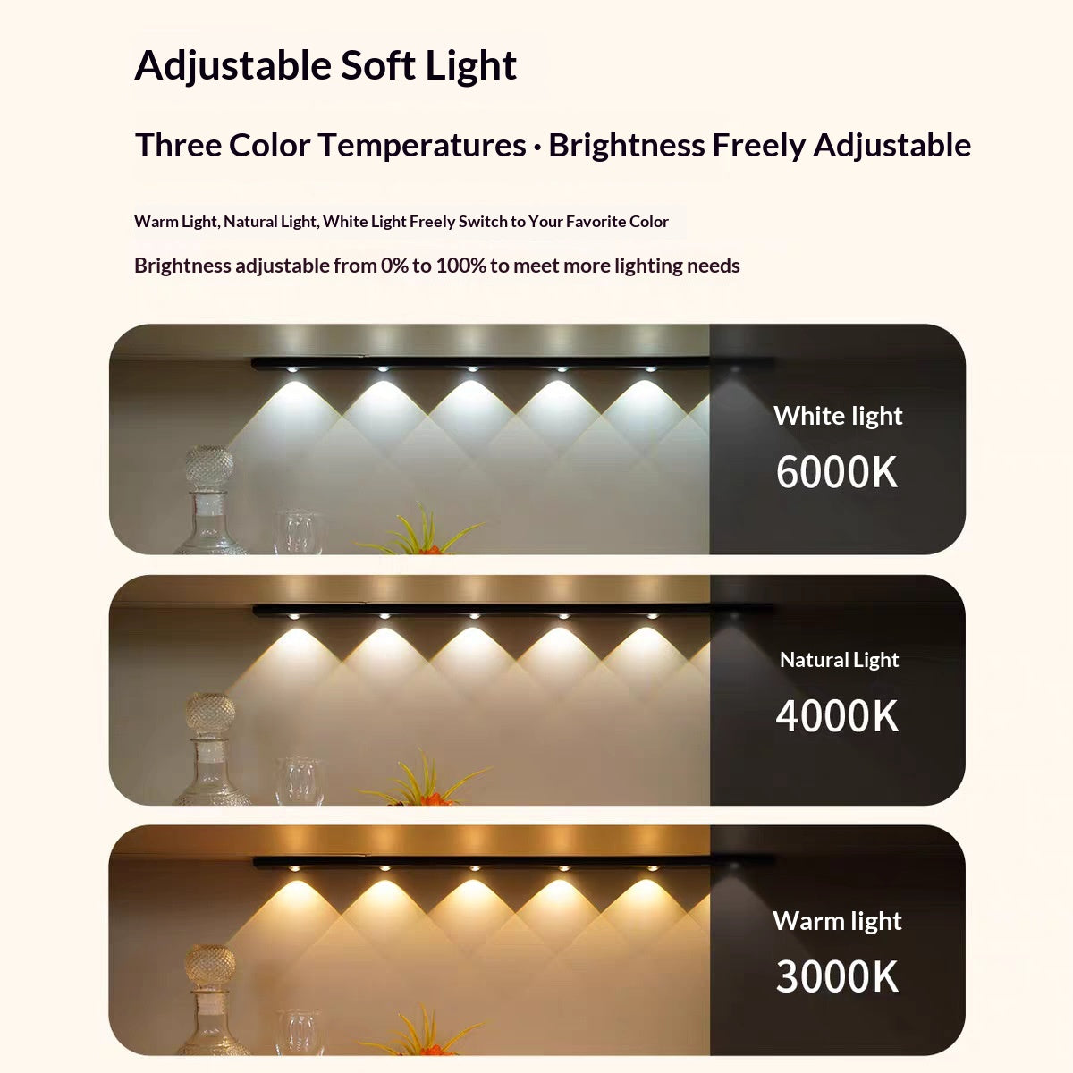 Lámpara LED con sensor de movimiento para clósets y cajones