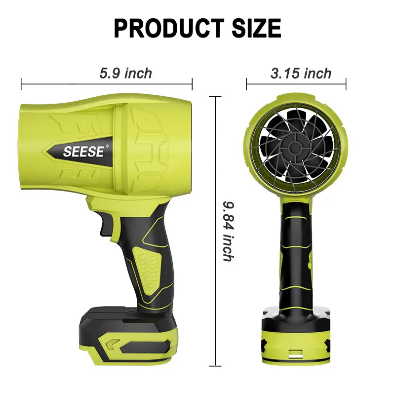 【Dealsforyoudays】Seese Turbo Jet Blower,Leaf Blower, Violent Turbo Fan, Pure Copper Motor,Car Drying after Wash, Handheld Snow Blower,Cordless Turbo Power Air Duster,Home Improve,Garden Mainte Holiday Gifts